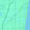 Mapa topográfico Oakland Park, altitud, relieve