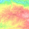 Mapa topográfico Alma Lojana, altitud, relieve