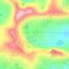 Mapa topográfico Seven Lakes Basin, altitud, relieve