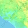 Mapa topográfico Kerjoyeux, altitud, relieve