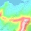 Mapa topográfico Knockeen, altitud, relieve