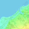 Mapa topográfico Bancaan, altitud, relieve