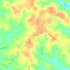 Mapa topográfico Honoraville, altitud, relieve