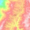 Mapa topográfico La Paz, altitud, relieve