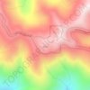 Mapa topográfico Hurricane Ridge, altitud, relieve