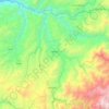 Mapa topográfico Nanegal, altitud, relieve