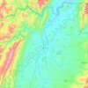 Mapa topográfico Aipe, altitud, relieve