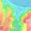 Mapa topográfico Emu Heights, altitud, relieve