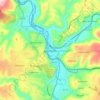 Mapa topográfico Johnstown, altitud, relieve