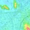 Mapa topográfico Parque Campestre, altitud, relieve
