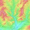 Mapa topográfico Sallent, altitud, relieve