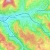 Mapa topográfico Gelterkinden, altitud, relieve