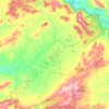Mapa topográfico Saceruela, altitud, relieve