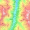 Mapa topográfico Randa, altitud, relieve