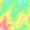 Mapa topográfico Lourdes, altitud, relieve