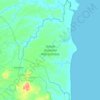 Mapa topográfico Way Kambas National Park, altitud, relieve