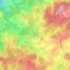 Mapa topográfico Le Chastang, altitud, relieve