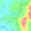 Mapa topográfico Baraçal, altitud, relieve