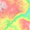 Mapa topográfico Contadero, altitud, relieve