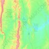 Mapa topográfico Camiri, altitud, relieve