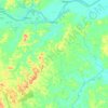 Mapa topográfico Palomar, altitud, relieve