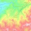 Mapa topográfico La Unión, altitud, relieve