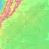 Mapa topográfico Región natural Amazónica, altitud, relieve