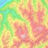 Mapa topográfico Val de Bagnes, altitud, relieve
