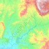 Mapa topográfico Tlatlaya, altitud, relieve