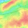 Mapa topográfico Yquelon, altitud, relieve