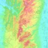 Mapa topográfico Santa Rosa del Sur, altitud, relieve