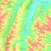 Mapa topográfico Simorre, altitud, relieve