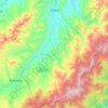 Mapa topográfico Suaza, altitud, relieve