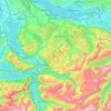 Mapa topográfico Schwyz, altitud, relieve