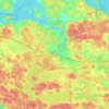 Mapa topográfico Nykvarns kommun, altitud, relieve