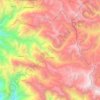 Mapa topográfico Uchumarca, altitud, relieve