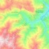 Mapa topográfico San Pedro Sochiápam, altitud, relieve