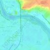 Mapa topográfico Costanera Sur, altitud, relieve