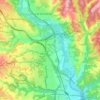 Mapa topográfico Abrera, altitud, relieve