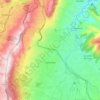 Mapa topográfico Conocoto, altitud, relieve