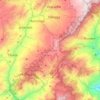 Mapa topográfico Ramiriquí, altitud, relieve