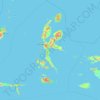 Mapa topográfico Maluku Utara, altitud, relieve