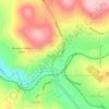 Mapa topográfico Scalp Level, altitud, relieve