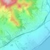 Mapa topográfico Cabrera de Mar, altitud, relieve