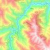 Mapa topográfico Río Sacambaya, altitud, relieve