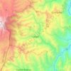 Mapa topográfico Salgar, altitud, relieve