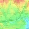 Mapa topográfico Elsmere, altitud, relieve