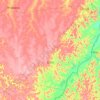 Mapa topográfico Buriti, altitud, relieve