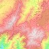 Mapa topográfico Pesca, altitud, relieve