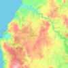 Mapa topográfico Litueche, altitud, relieve